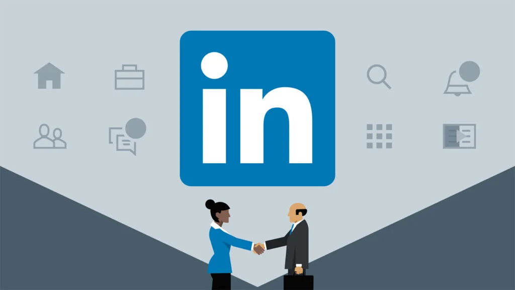Imagem representa o uso do LinkedIn por advogados