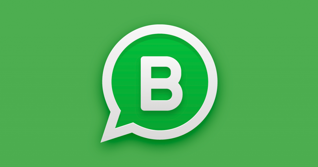 Imagem mostra a logo do Whatsapp Business